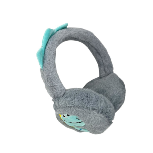 Oorwarmers kind - winter - warm - jongens - grijs - dino - dinosaurus