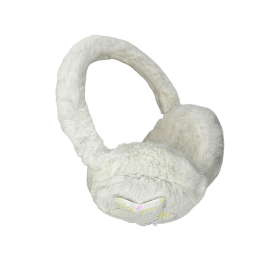 Oorwarmers kind - winter - warm - meisjes - crème - ster - pailletten