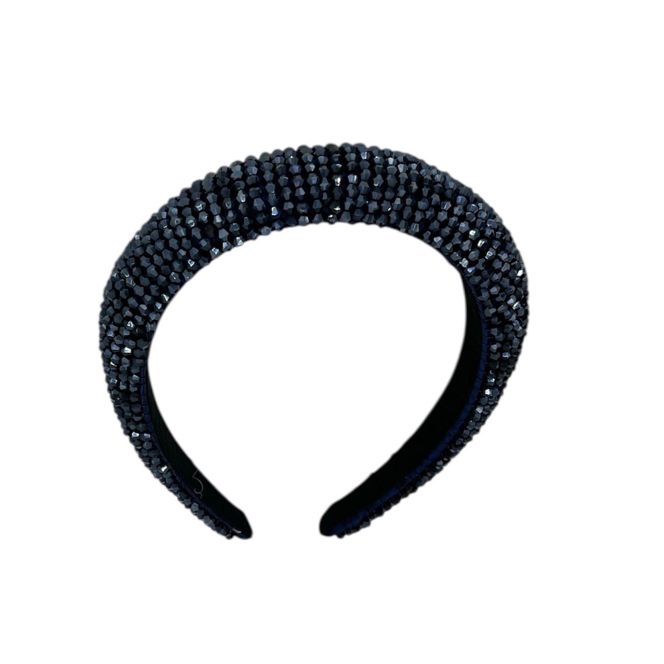 Diadeem - haarband - fashionable - haaraccessoire - kinderen - volwassenen - kerst - feestdagen - kralen - glitters - glimmend - donkerblauw
