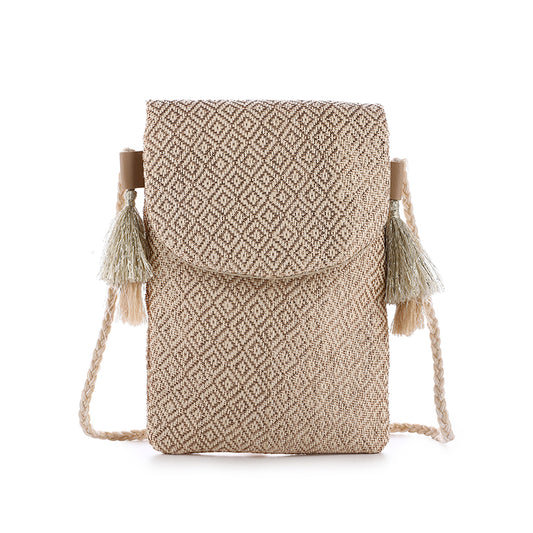 Beach bag - double handle - beach shopper - beach bag - beige