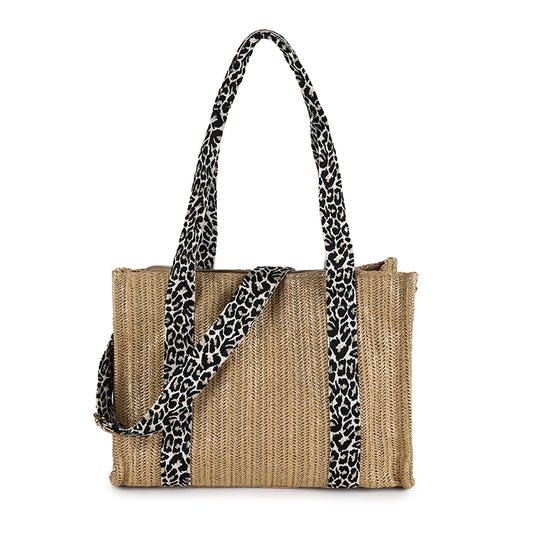 Beach bag - double handle - beach shopper - beach bag - beige
