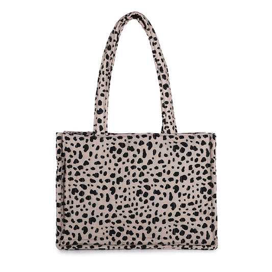 Sac de plage à double anse - cabas de plage - beige