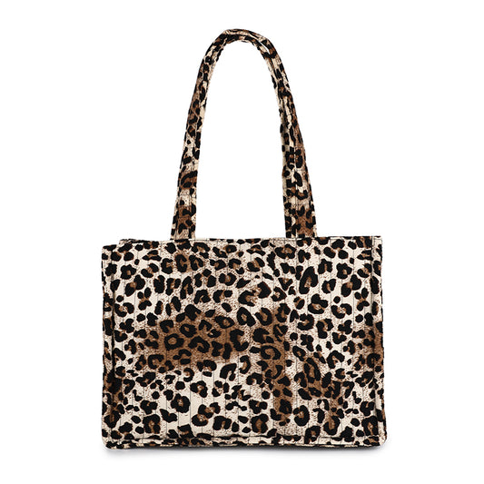 Sac de plage à double anse - cabas de plage - beige