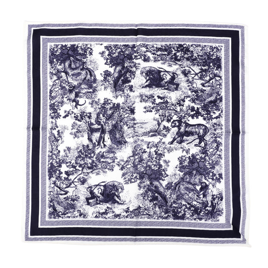 Foulard femme - mini écharpe - mode féminine - carré en tissu - effet satin - imprimé animal - noir