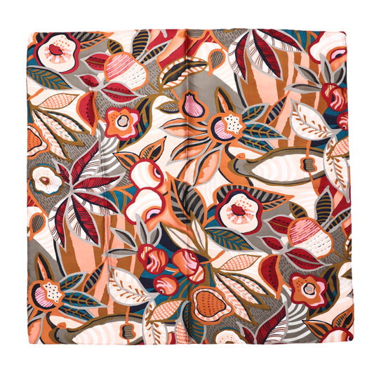 Foulard femme - mini écharpe - mode féminine - carré en tissu - effet satin - imprimé animal - noir