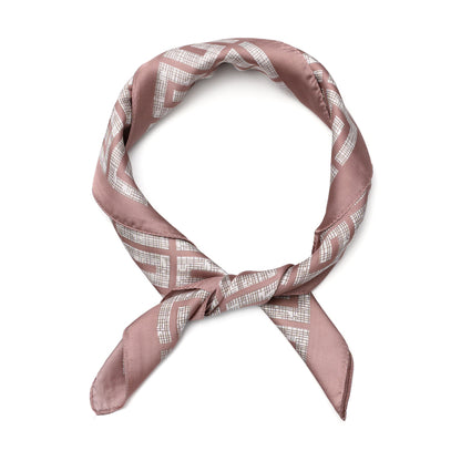 Women's scarf - mini scarf - women's fashion - square scarf - satin look - animal print - black