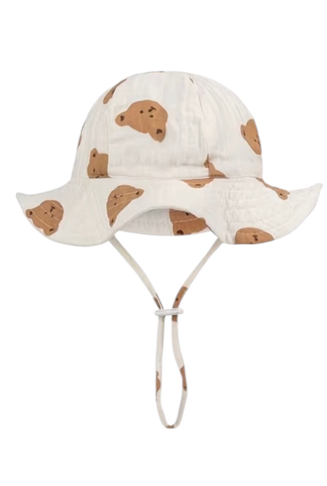 Chapeau d'été pour bébé - enfant - fille - garçon - chapeau de soleil - été - tissu hydrophile - coton - blanc à fleurs