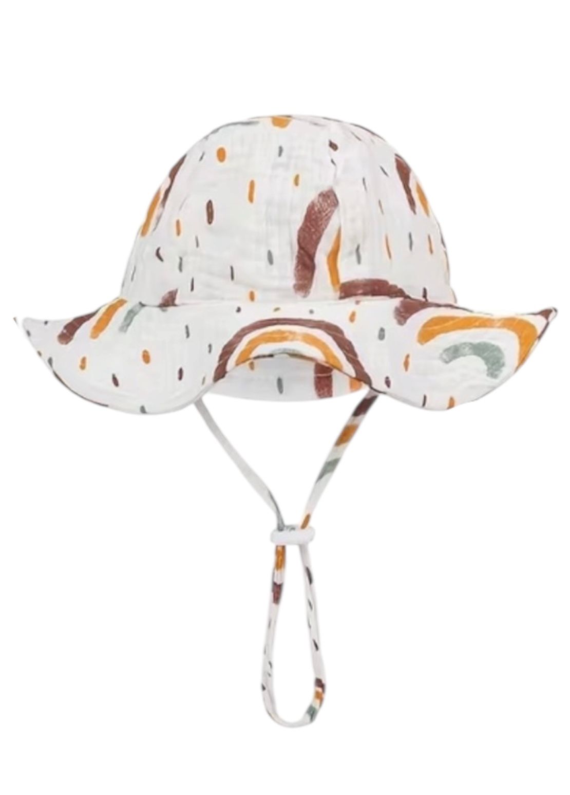 Chapeau d'été pour bébé - enfant - fille - garçon - chapeau de soleil - été - tissu hydrophile - coton - blanc à fleurs