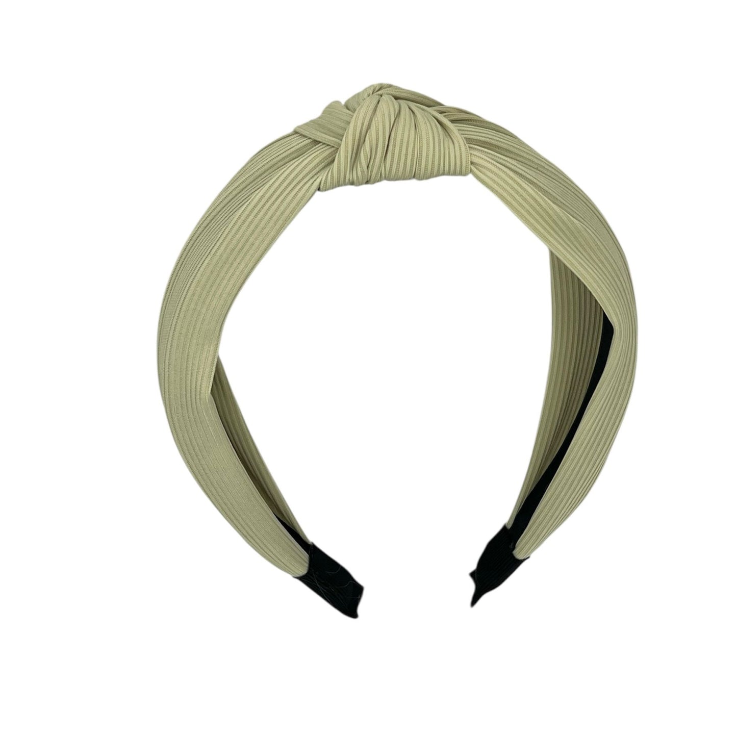 Bandeau en tissu noir à nœud