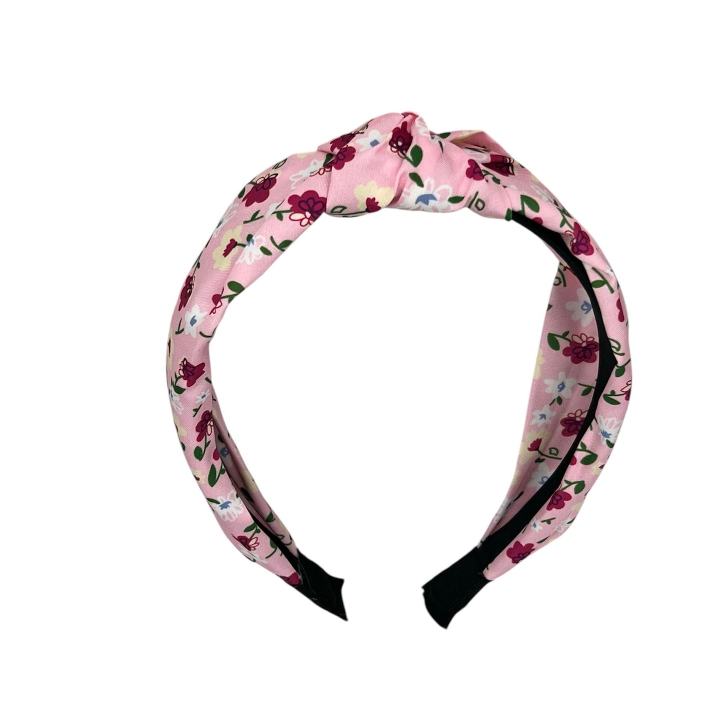 Tiare - bandeau en tissu - orné de fleurs - violet