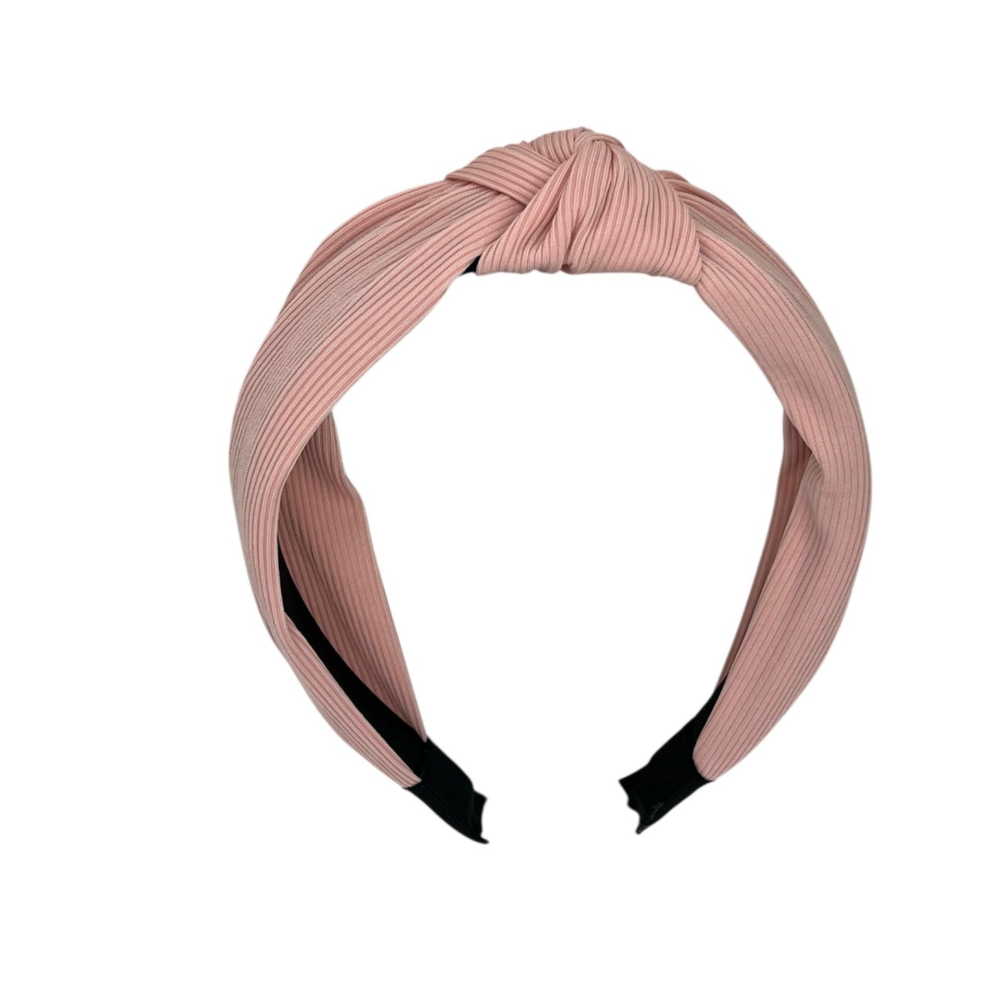 Bandeau en tissu noir à nœud