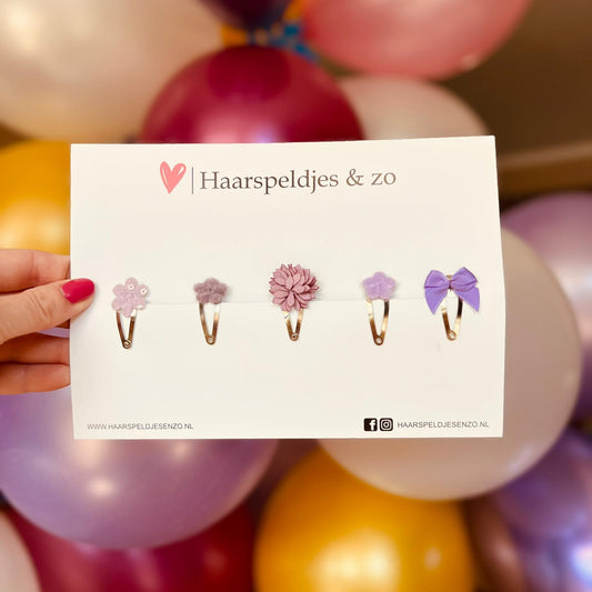 Mix d'essai - application - mélange de différentes épingles - petites fleurs - épingles de 3 cm - Noël - fêtes de fin d'année - scintillements - paillettes - beige/marron