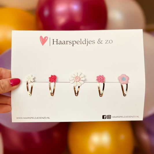 Mix d'essai - application - mélange de différentes épingles - petites fleurs - épingles de 3 cm - Noël - fêtes de fin d'année - scintillements - paillettes - beige/marron